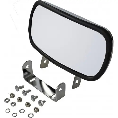 ESPEJO UNIVERSAL CONVEXO 4" x 8" 1/2 base Cromada METALICA Banquetero