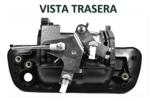 MANIJA EXTERIOR CHEVROLET Camta. Colorado-Canyon 04-12 Tornado 02-08 con Orificio para Cilindro Negra Texturizada Tapa Trasera