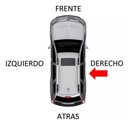 MANIJA INTERIOR ABRIR FORD Fiesta Mod. 02-09 Ecosport Mod. 03-09 con Base DERECHO