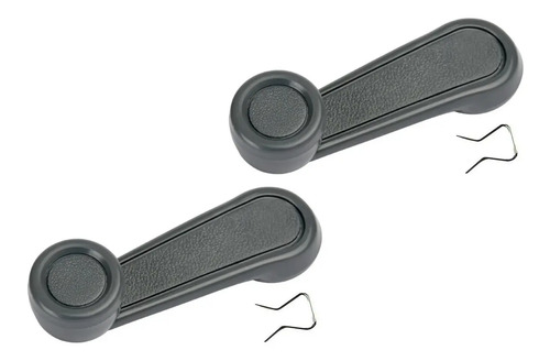 85-97 Toyota Corolla Manijas Vidrio Manual Gris Plastico 2ps