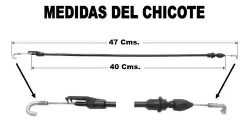 CHICOTE CERRADURA PUERTA VOLKSWAGEN Jetta A4 Mod. 00-15 Delantero (47 cm) NACIONAL