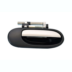 MANIJA EXTERIOR NS ALMERA 00-06 SIN HOYO PARA LLAVE LISA PARA PINTAR NEGRA/CROMO PLASTICO TWN HUSHAN 82604-YS200 Derecho Delantera/Trasera
