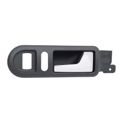 MANIJA INTERIOR VW GOLF 00-06/JETTA A4 99-07/CLASICO 08-15 CON HOYO PARA SEGURO Y CRISTAL NEGRA/CROMO PLASTICO VIDRIO ELECTRICO TWN HUSHAN 1J1837114GB41 Derecho Delantera