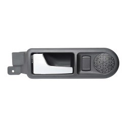 MANIJA INTERIOR VW GOLF 00-06/JETTA A4 99-07/PASSAT 01-05/JETTA CLASICO 08-15 CON HOYO PARA CRISTAL Y BOCINA NEGRA/CROMO PLASTICO VIDRIO ELECTRICO TWN HUSHAN 1J4839113CB41 Izquierdo Trasera