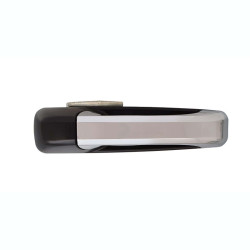 MANIJA EXTERIOR DG RAM 1500/2500/3500 09-18 SIN HOYO PARA LLAVE LISA PARA PINTAR NEGRA/CROMO PLASTICO TWN HUSHAN 1GH261XRAA Derecho Delantera/Trasera