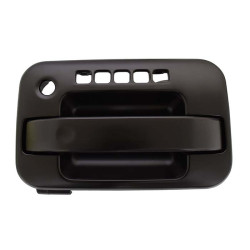 MANIJA EXTERIOR FD F-150/F-250 09-14/LOBO 04-08 CON HOYOS PARA LLAVE Y CODIGO LISA PARA PINTAR NEGRA PLASTICO TWN HUSHAN 9L3Z-1522405-CAPTM Izquierdo Delantera