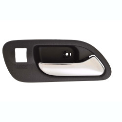 MANIJA INTERIOR AC MDX 01-06 CON HOYO PARA SEGURO NEGRA/CROMO PLASTICO TWN HUSHAN 72125-S3V-A52ZA Derecho Delantera