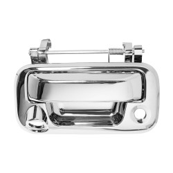 MANIJA DE TAPA FD F-150/F-250 09-14/LOBO 04-14/SUPER DUTY 08-16/EXPLORER SPORT TRAC 06-10 CON HOYOS PARA LLAVE Y CAMARA CROMO PLASTICO TWN HUSHAN