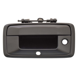 MANIJA DE TAPA CV CHEYENNE/SILVERADO GM SIERRA CV PICK UP 14-15 CON HOYOS PARA LLAVE Y CAMARA LISA NEGRA PLASTICO TWN HUSHAN 23128692-PTM