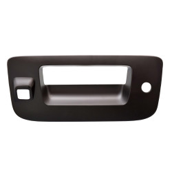 MANIJA DE TAPA CV CHEYENNE/SILVERADO GM SIERRA CV PICK UP 07-13 CON HOYOS PARA LLAVE Y CAMARA SOLO BISEL LISA NEGRA PLASTICO TWN HUSHAN