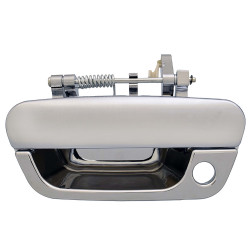 MANIJA EXTERIOR CV SPARK 11-17/BEAT HATCHBACK/SEDAN 17-20 CON HOYO PARA LLAVE CROMADA PLASTICO TWN HUSHAN 95227886-CHROME Izquierdo Delantera