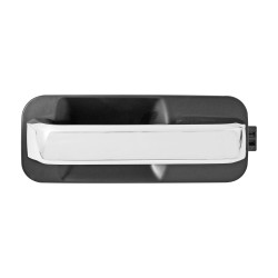 MANIJA EXTERIOR FD F-150/F-250/LOBO 15-20/SUPER DUTY 17-20 SIN SENSOR LISA NEGRA/CROMO PLASTICO TWN HUSHAN FL3Z-1626605-DAPTM Izquierdo Trasera