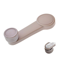 MANIJA DE ELEVAR FD FIESTA 97-10/KA 01-08/IKON 01-15/FOCUS 00-11/ECOSPORT 04-12/COURIER 01-12/FIGO 16-20/RANGER 13-20 BASE DE ZINC PERILLA BEIGE ZINC CON PLASTICO BEIGE REMACHE DE METAL TWN HUSHAN 8S4Z-5423342-AA-META