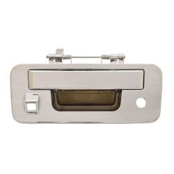 MANIJA DE TAPA NS TITAN 13-15 CON HOYOS PARA LLAVE Y CAMARA CROMO PLASTICO TWN HUSHAN 90606-9FM1A-CHROME
