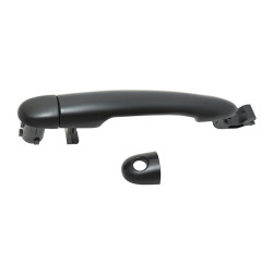 MANIJA EXTERIOR RN CLIO EURO 07-09 CON Y SIN HOYO PARA LLAVE CORRUGADA NEGRA PLASTICO TWN HUSHAN 7701475753 Derecho/Izquierdo Delantera/Trasera