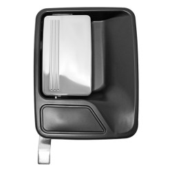 MANIJA EXTERIOR FD SUPER DUTY 99-16 SIN HOYO PARA LLAVE LISA NEGRA/CROMO PLASTICO TWN HUSHAN Derecho Delantera/Trasera