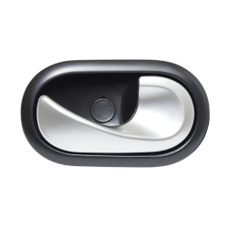 MANIJA INTERIOR RN DUSTER 13-20/STEPWAY 10-15/SANDERO 07-15/MEGANE II 04-10/SCENIC II 05-08/CLIO EURO 07-09 SM FORFOUR 14-21 PARA CHICOTE NEGRO/PLATA PLASTICO TWN HUSHAN 8247310578 Derecho Delantera/Trasera