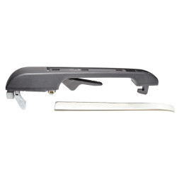 MANIJA EXTERIOR VW GOLF/JETTA A2 87-92/ATLANTIC 81-87/CARIBE 77-87 PATA RECTA NEGRA/CROMO PLASTICO CHIN MANIJAUTO 193.839.206 Derecho Trasera
