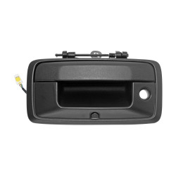 MANIJA DE TAPA CV PICK UP/CHEYENNE/SILVERADO GM SIERRA 14-15 CON HOYO PARA LLAVE CON CAMARA INTEGRADA CORRUGADA NEGRA TWN HUSHAN