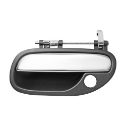 MANIJA EXTERIOR VL S40 00-04 CON HOYO PARA LLAVE CROMADA/NEGRA PLASTICO TWN HUSHAN Izquierdo Delantera