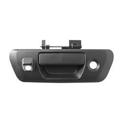 MANIJA DE TAPA NS NP300/FRONTIER 16-22 CON HOYO PARA LLAVE / CON HOYO PARA CAMARA CORRUGADA NEGRA PLASTICO TWN HUSHAN