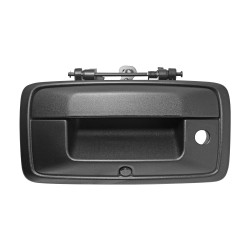 MANIJA DE TAPA CV CHEYENNE/SILVERADO/PICK UP GM SIERRA 16-18 CON HOYO PARA LLAVE CON CAMARA INTEGRADA C/CABLEADO P/ADAPTAR 8MTS CORRUGADA NEGRA PLASTICO TWN HUSHAN