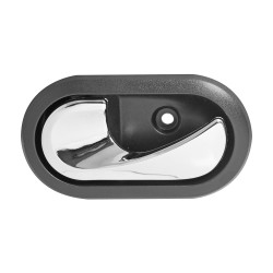 MANIJA INTERIOR RN CLIO EURO 07-09/DUSTER 13-20/MEGANE 04-10/SANDERO 07-15/SCENIC II 05-08/STEPWAY 10-15 PARA CHICOTE NEGRA/CROMO PLASTICO TWN HUSHAN Izquierdo Delantera/Trasera