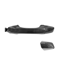 MANIJA EXTERIOR ST LEON 14-18 VW GOLF 15-18 ST IBIZA 18-20 SIN HOYO PARA LLAVE SIN SENSOR FIBRA DE CARBON NEGRA PLASTICO TWN HUSHAN 5G0837205QGRU Izquierdo Delantera/Trasera