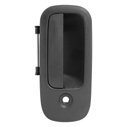 MANIJA EXTERIOR CV KODIAK C-4500/6500/7500/8500/TOPKICK 05-09 CON HOYO PARA LLAVE CORRUGADA NEGRA PLASTICO TWN HUSHAN 25862355 Derecho Delantera