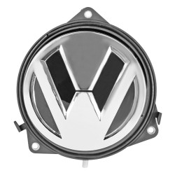 CHAPA DE CAJUELA VW GOLF 15-20 ELECTRICA GIRATORIA 12VCC PLASTICO 2 PINS CON EMBLEMA GENERICO BRA 5G6.827.469.F