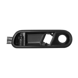 MANIJA INTERIOR SOLO BASE 1 PIEZA LISO NEGRO PLASTICO PARA VIDRIOS MANUALES TWN HUSHAN Izquierdo Delantera