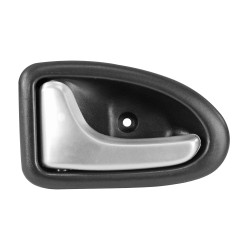 MANIJA INTERIOR NS PLATINA RN CLIO 02-10/MEGANE 01-03/SCENIC 01-04/TRAFIC 07-14 PARA CHICOTE NEGRO/PLATA PLASTICO BRA GENERICA 7700.353.283-PR Izquierdo Delantera