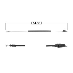 CHICOTE DE COFRE VW JETTA BICENTENARIO 11-18 64CM PARTE FRONTAL MEX SIN MANIJA