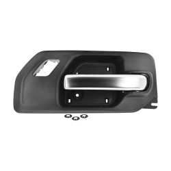 MANIJA INTERIOR CV SILVERADO/CHEYENNE GM SIERRA 19-24 CON HOYO PARA SEGURO NEGRA/CROMO SATINADO PLASTICO TWN HUSHAN Derecho Delantera