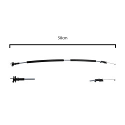 CHICOTE CERRADURA CV SONIC 12-16 58 CM BRA GENERICA 95916519 Derecho/Izquierdo Trasera