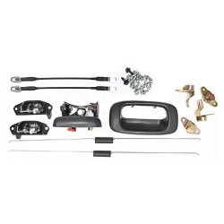 MANIJA DE TAPA CV SILVERADO GM SIERRA 99-06 HM H2 SUT 03-09 CV CHEYENNE/PICK UP 99-06 SET DE INSTALACION CORRUGADA NEGRO TWN HUSHAN