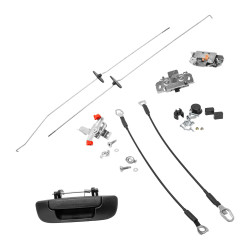 MANIJA DE TAPA DG RAM 1500/2500 02-08 SIN HOYO PARA LLAVE SET DE INSTALACION CORRUGADA NEGRO PLASTICO TWN HUSHAN 55276237AA