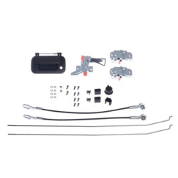 MANIJA DE TAPA FD F-150/F-250 09-14/LOBO 04-14/SUPER DUTY 08-16/EXPLORER SPORT TRAC 06-10 LC MARK LT 06-13 CON HOYO PARA LLAVE Y SIN HOYO PARA CAMARA SET DE INSTALACION CORRUGADA NEGRO PLASTICO TWN HUSHAN 4L3Z-9943400-AAA