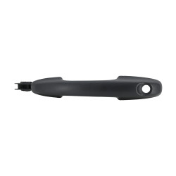MANIJA EXTERIOR CON HOYO PARA LLAVE SIN SENSOR 1 PIEZA CORRUGADA NEGRA PLASTICO TWN HUSHAN Izquierdo Delantera