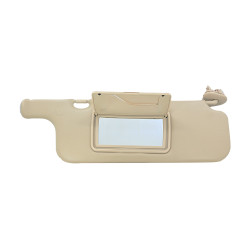 VISERA CON GANCHO 1 PIEZA CON ESPEJO SIN LUZ BEIGE PLASTICO CHIN MANIJAUTO TIPO ORIGINAL Derecho Delantera