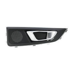 MANIJA INTERIOR CHIREY TIGGO 7 LUXURY 2023 CHIREY TIGGO 7 COMFORT 2023 CHIREY TIGGO 4 23-24 SIN HOYO PARA SEGURO 1 PIEZA LISA NEGRO FILO PLATA PLASTICO PARA BOCINA CHIN GENERICA Derecho Trasera