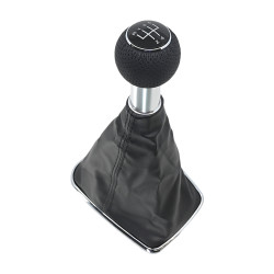 PERILLA VW JETTA CLASICO 99-04 VW JETTA A4 99-04 VW GOLF 98-04 FUNDA CON PERILLA NEGRA/CROMO 5 VELOCIDADES VINIPIEL CHN 1J0 711 113AL