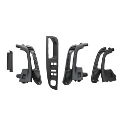 MANIJA INTERIOR VW BORA 05-10 VW GOLF 4P 07-09 JALADERA 5 PIEZAS LISA NEGRO PLASTICO SOLO MANGO CHN MANIJAUTO 55112457AB Derecho/Izquierdo Delantera/Trasera