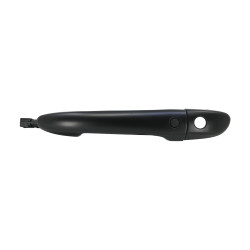 MANIJA EXTERIOR CON HOYO PARA LLAVE CON SENSOR 1 PIEZA 4 PINS LISA NEGRA PLASTICO TWN HUSHAN D10E5942XA/KD475941XD33 Izquierdo Delantera