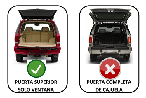 95-04 Gmc Jimmy Amortiguador Ventana Cajuela 1 Pieza