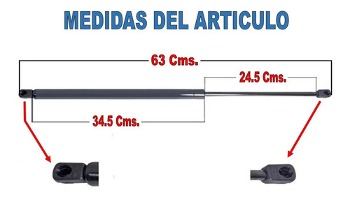 00-06 Chevrolet Suburban Par Amortiguadores Cajuela 2 Piezas