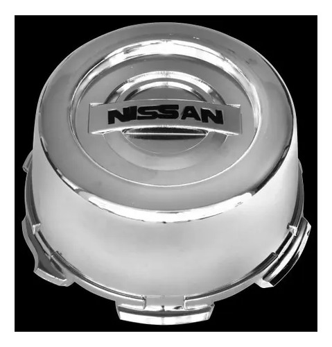 TAPACUBO RIN NISSAN Camta. D22 Mod. 09-13 *6 Birlos Plastico Cromado Ø=10 cm Alto 5.6 cm (Jgo. 4 pzas)