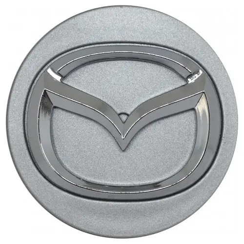 CENTRO DE RIN MAZDA 3-CX3-CX5-CX7 Plastico 56 mm. (Jgo. 4 pzas) GRIS-CROMO