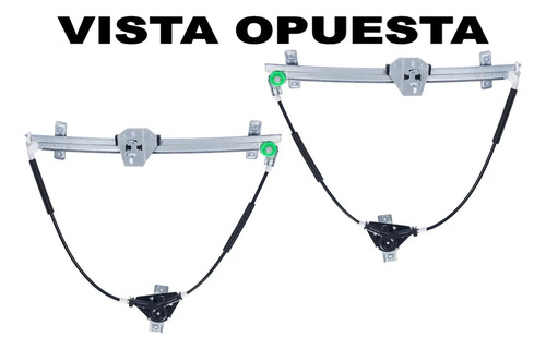 88-92 Vw Jetta A2 Par Elevadores Manuales Vidrio Delanteros