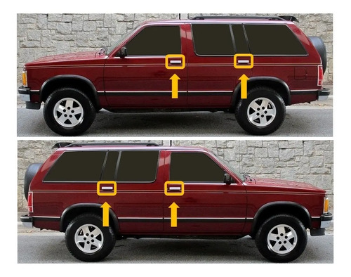 83-94 Chevrolet Blazer Manijas Exteriores Cromadas 2 Piezas